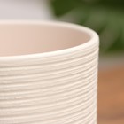 Горшок для цветов «Лоза», 1.6 л, d=15.5 см, h=12.5 см, керамика, бежевый - Фото 3
