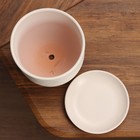 Горшок для цветов «Лоза», 1.6 л, d=15.5 см, h=12.5 см, керамика, бежевый - Фото 4