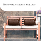 Комплект для перетяжки мебели, 50 × 50 см: иск.кожа, поролон 20 мм, коричневый - Фото 6
