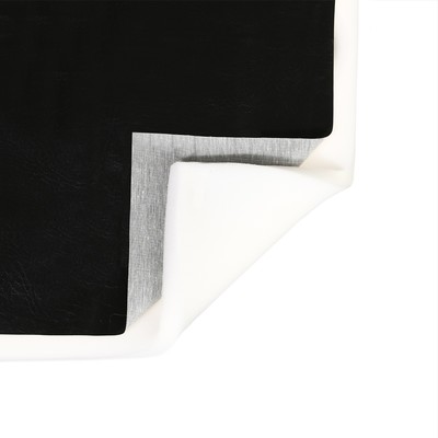Комплект для перетяжки мебели, 100 × 100 см: иск.кожа, поролон 20 мм, чёрный