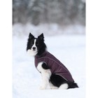 Жилет зимний на молнии для собак "Аляска", размер 25 (ДС 23-25 см, ОГ 32-42 см, ОШ 28 см), бордо   1 - Фото 2