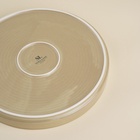 Тарелка SL Home «Песчаный бриз», d=19 см, фарфор, бежевая - Фото 4