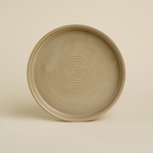 Тарелка обеденная фарфоровая SL Home «Песчаный бриз», d=21 см, бежевая - Фото 3