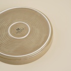 Тарелка обеденная фарфоровая SL Home «Песчаный бриз», d=21 см, бежевая - Фото 6