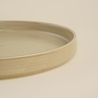 Тарелка фарфоровая обеденная SL Home «Песчаный бриз», d=26 см, бежевая - Фото 3