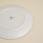 Тарелка SL Home «Волна в камне», d=20.5 см, фарфор, белая - Фото 4