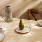 Тарелка SL Home «Волна в камне», d=20.5 см, фарфор, белая - Фото 5