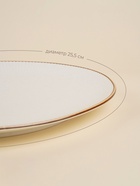 Тарелка SL Home «Волна в камне», d=25.5 см, фарфор, белая - Фото 2