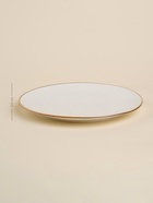 Тарелка SL Home «Волна в камне», d=25.5 см, фарфор, белая - Фото 3