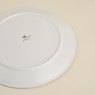 Тарелка SL Home «Волна в камне», d=25.5 см, фарфор, белая - Фото 4