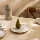 Тарелка SL Home «Волна в камне», d=25.5 см, фарфор, белая - Фото 5