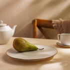 Тарелка SL Home «Волна в камне», d=25.5 см, фарфор, белая - Фото 6