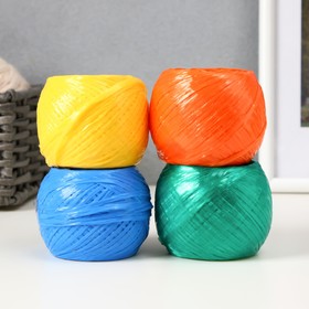 Пряжа "Для вязания мочалок" 100% полипропилен 200м/50±10 гр в форме клубка (набор 4 шт МИКС #2)    1