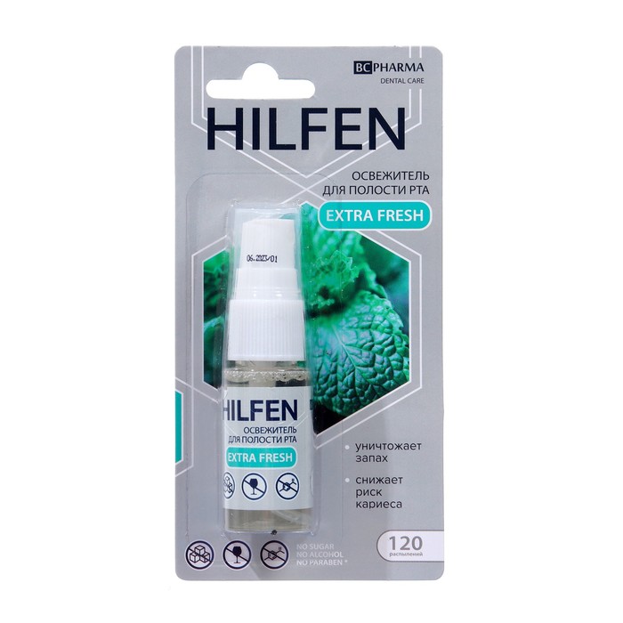 Освежитель для полости рта HILFEN Extra Fresh, 15 мл - Фото 1
