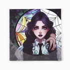 Спиральная раскраска-антистресс «Готическая девушка», 20 х 20 см - Фото 3