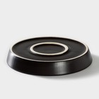 Блюдо фарфоровое Carbone, d=17,5 см, h=3 см, цвет чёрный - фото 23477029