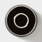 Блюдо фарфоровое Carbone, d=17,5 см, h=3 см, цвет чёрный - фото 23477030