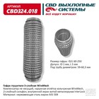 Гофра глушителя 3х-сл. WIRE MESH 60-250 10269037 - фото 313420494