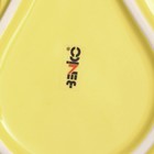 Тарелка керамическая "Груша", плоская, желтая, 22,5 см, 1 сорт, Иран - Фото 5