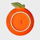 Тарелка керамическая "Апельсин", плоская, оранжевая, 18 см, 1 сорт, Иран - фото 8715773