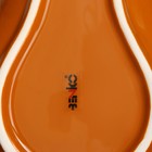 Тарелка керамическая "Тыква", плоская, темно-оранжевая, 26 см, 1 сорт, Иран - Фото 5