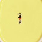 Тарелка керамическая "Ананас", плоская, желтая, 22 см, 1 сорт, Иран - Фото 5