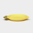 Тарелка керамическая "Лимон", плоская, желтая, 19 см, 1 сорт, Иран - Фото 3