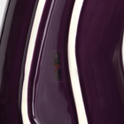 Тарелка керамическая "Баклажан", глубокая, фиолетовая, 25,5 см, 1 сорт, Иран - Фото 5