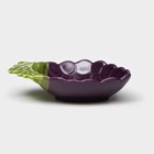 Тарелка керамическая "Ежевика", глубокая, фиолетовая, 17 см, 1 сорт, Иран - Фото 3