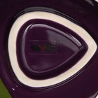 Тарелка керамическая "Ежевика", глубокая, фиолетовая, 17 см, 1 сорт, Иран - Фото 5
