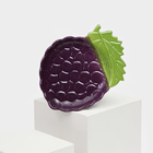 Тарелка керамическая "Виноград", плоская, фиолетовая, 23,5 см, 1 сорт, Иран - фото 9856437