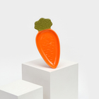 Тарелка керамическая "Морковь", плоская, оранжевая, 23 см, 1 сорт, Иран - фото 320862291