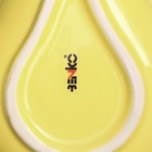 Тарелка керамическая "Груша", глубокая, желтая, 20,5 см, 1 сорт, Иран - Фото 5
