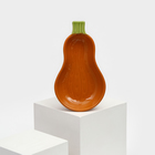 Тарелка керамическая "Тыква", глубокая, темно-оранжевая, 25,5 см, 1 сорт, Иран - фото 11865693