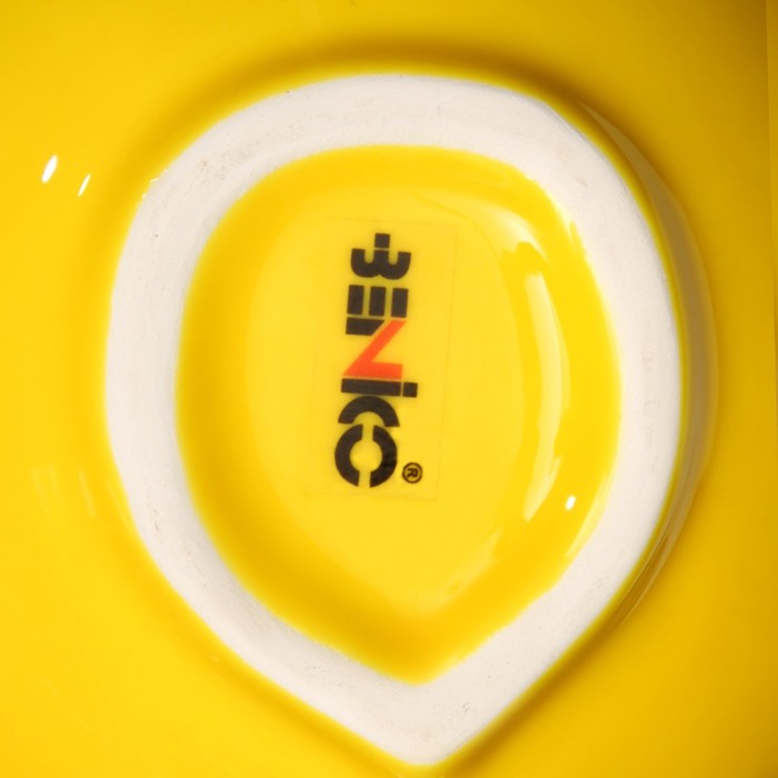 Тарелка керамическая "Лимон", глубокая, желтая, 14 см, Иран