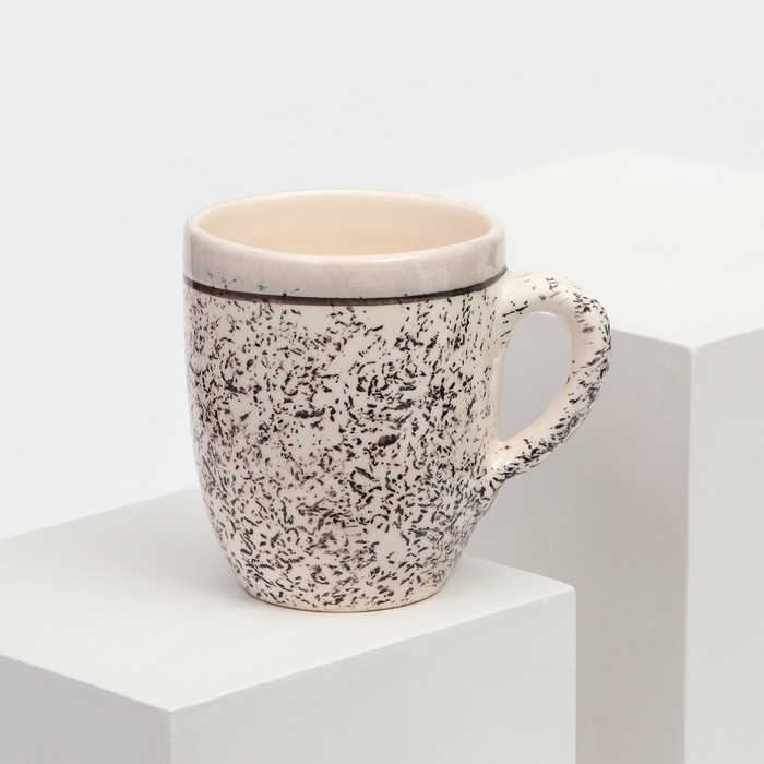 Кружка керамическая «Персия», 350 мл, серая, 1 сорт, Иран - фото 113439873