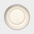 Тарелка керамическая "Обеденная", 550 мл, 19 см, серая, 1 сорт, Иран - Фото 3