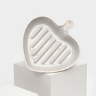 Форма для запекания керамическая "Сердце", серая, 1 сорт, Иран - фото 4411758