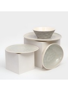 Набор тарелок Керамика ручной работы «Рестос», 4 предмета, Иран, серый - Фото 13