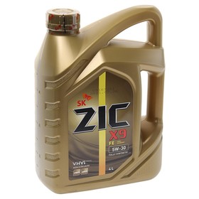 Масло моторное ZIC X9 FE 5W-30, API SP ACEA, синтетическое, 4 л