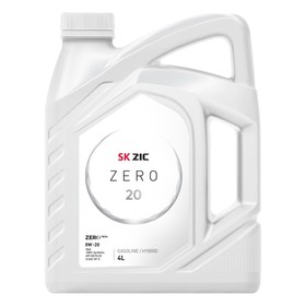Масло моторное ZIC ZERO 0W-20, API SP ILSAC, синтетическое, 4 л