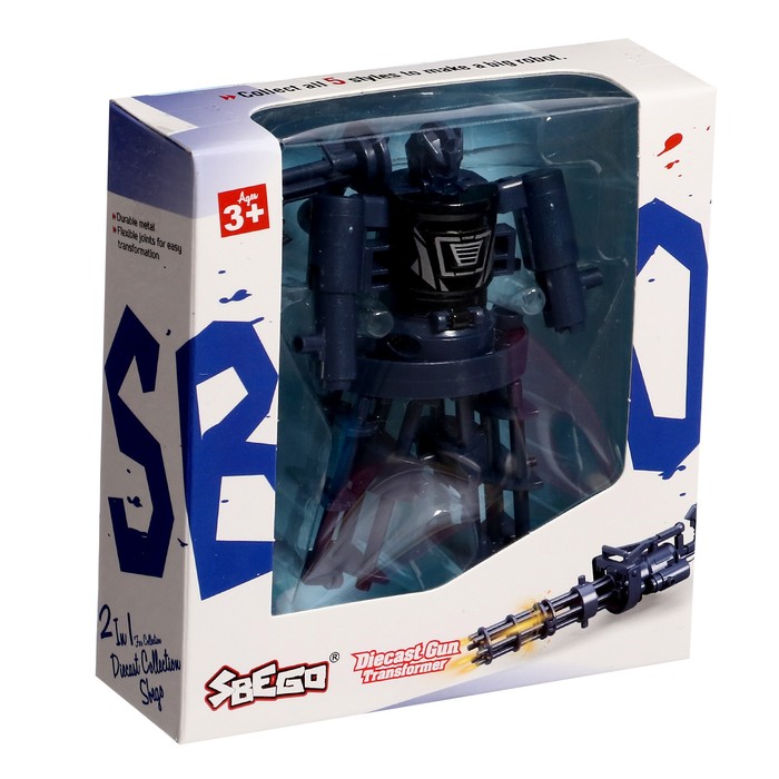 Робот «Миниган», трансформируется, с металлическими элементами - фото 51878290