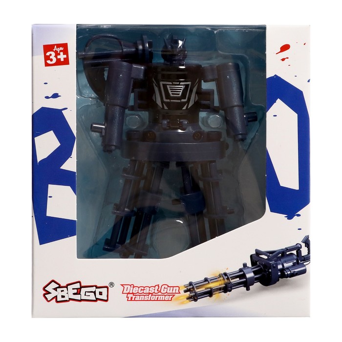 Робот «Миниган», трансформируется, с металлическими элементами - фото 51878291