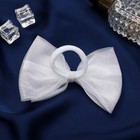 Резинка для волос бант "Школьница" классика элит, 12х7 см, белый (комплект 6 шт) - фото 23469112 Резинка для волос бант "Школьница" классика элит, 12х7 см, белый (комплект 6 шт) - фото 23469112