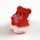 Краб для волос «Мишка с сердечком», 1 6×2 см - Фото 2