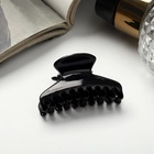 Крабик для волос «Маленькая классика», овал, 4 см, чёрный 10073115