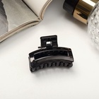 Крабик для волос «Маленькая классика», прямоугольник, 4 см, чёрный - Фото 5