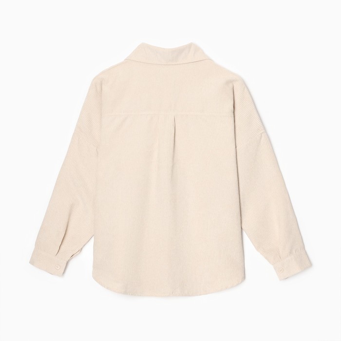 Блузка женская  MINAKU: Velvet collection цвет молочный, р-р 50