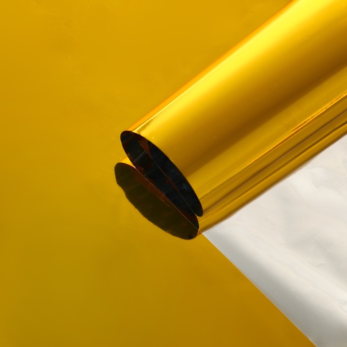 Плёнка упаковочная, 70×100 см, золотой - Фото 1