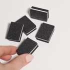 Баф наждачный для ногтей, набор 50 шт, двухсторонний, 3,5 × 2,5 см, цвет чёрный - фото 8716219